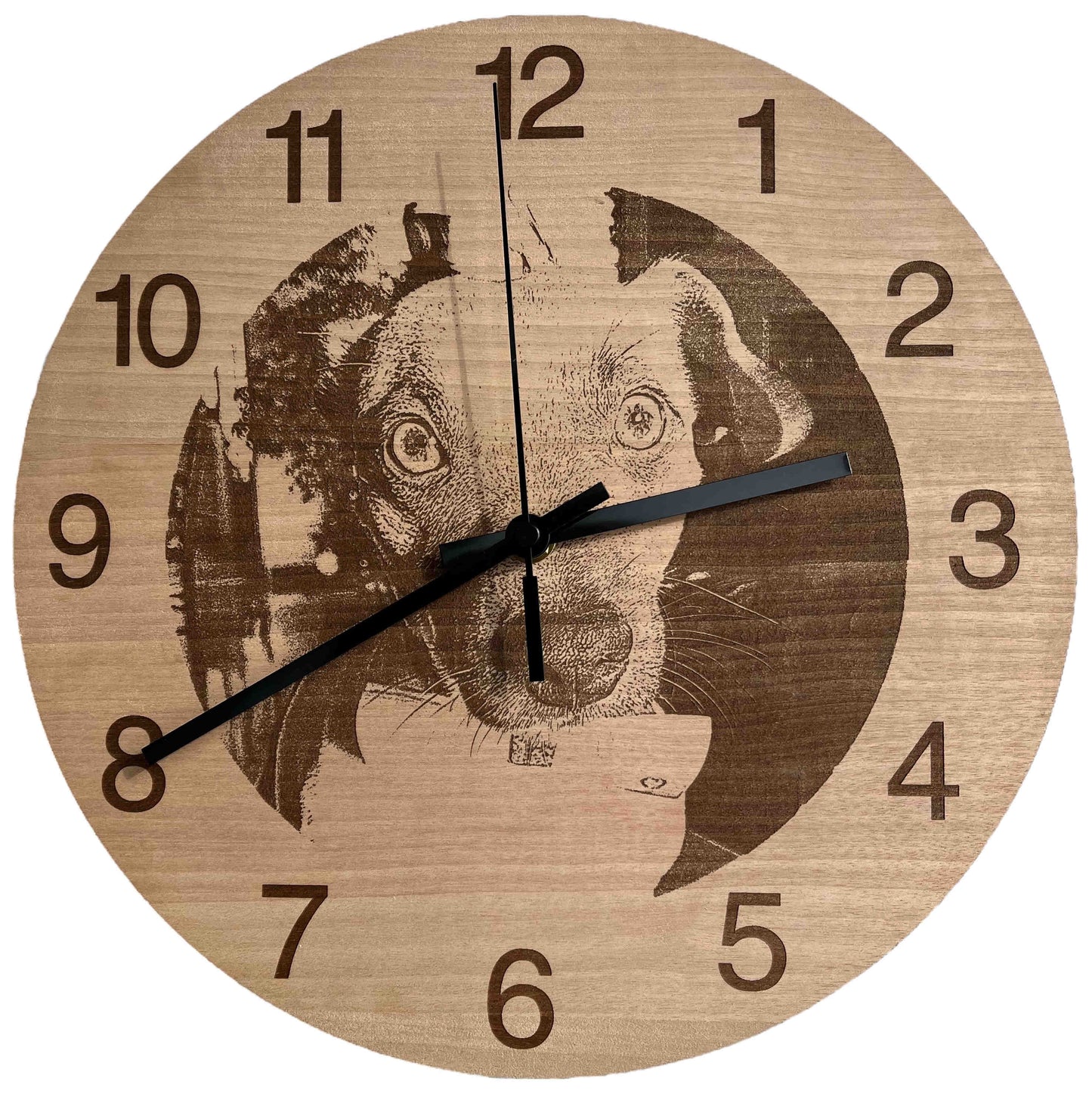 Foto o logo personalizzati su orologio da parete