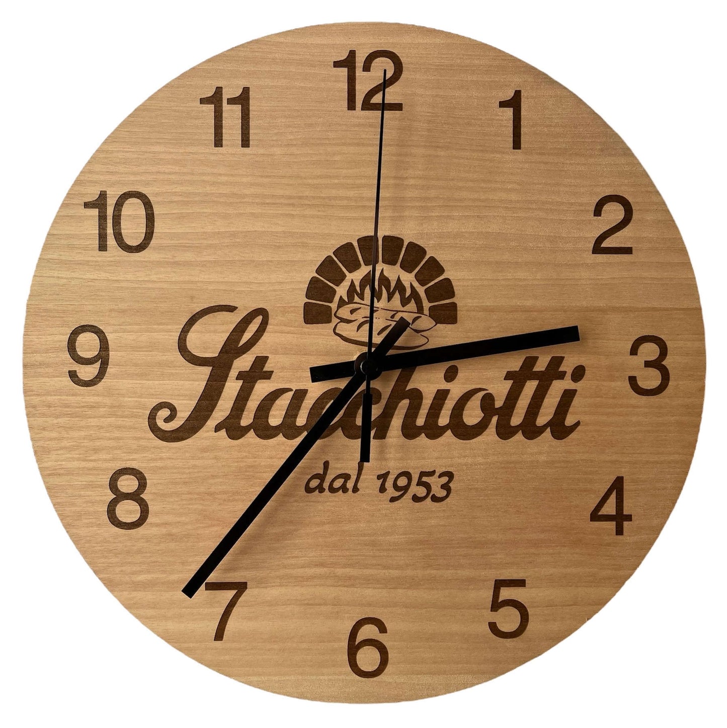 Foto o logo personalizzati su orologio da parete